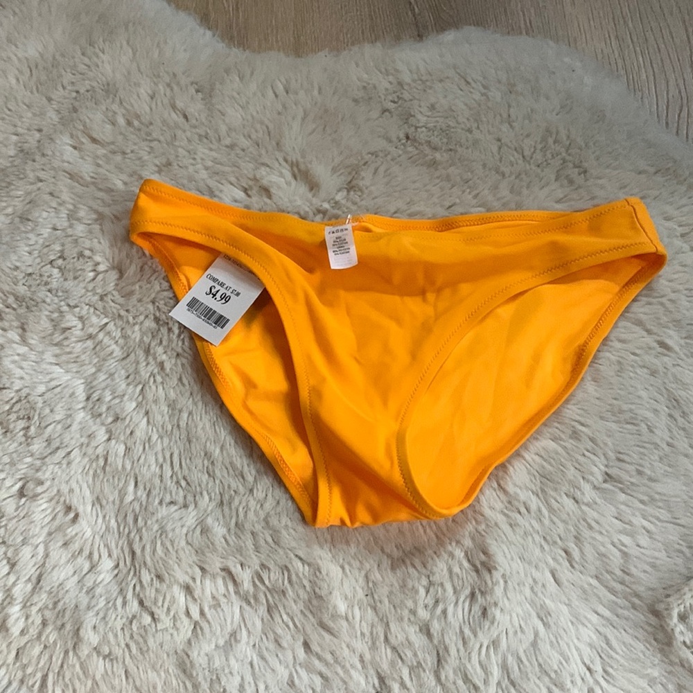 Orange swimsuit bottoms from aerie got them at Marshall’s